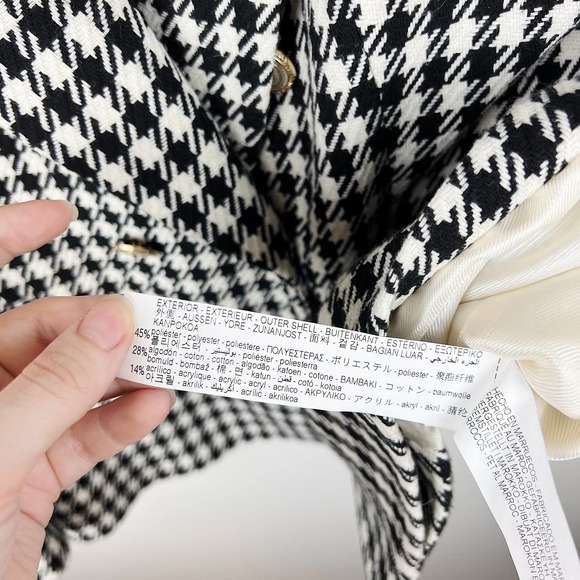 Zara Black Plaid Double Breasted Blazer - Picture 13 of 17